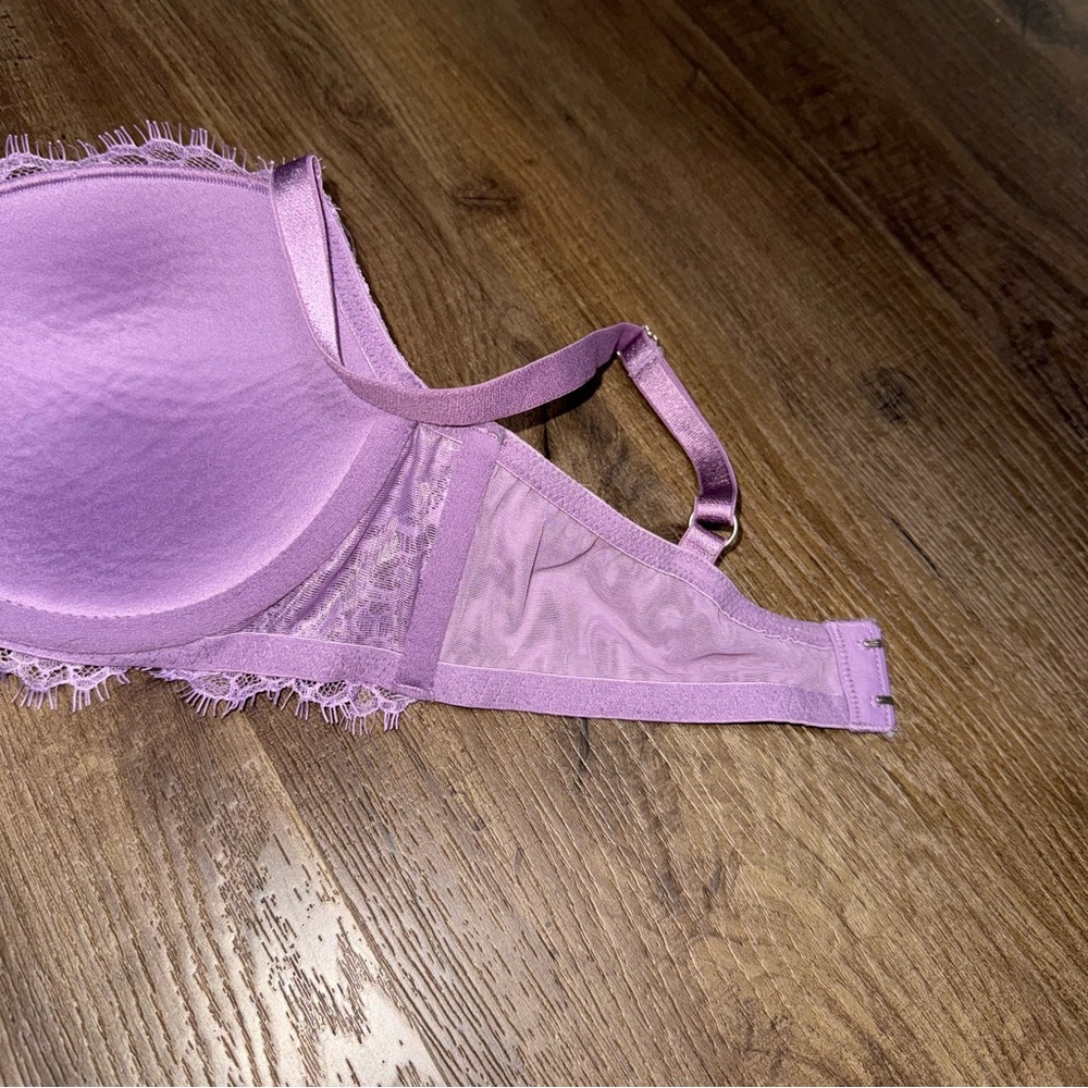 Victorias Secret Dream Angels Lightly Lined Demi Bra Lavender Lace - Picture 6 of 6